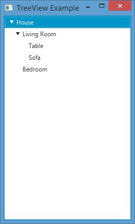 TreeView Örneği TreeItem<String> house = new TreeItem("House"); TreeItem<String> livingroom = new TreeItem("Living Room"); TreeItem<String> bedroom = new TreeItem("Bedroom"); house.