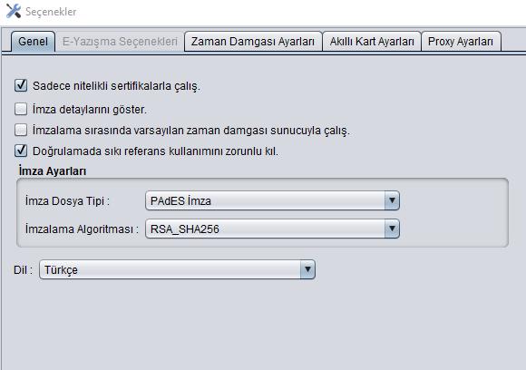 İmzalama yapmadan önce seçilecek Dosya Tipi önemlidir : PDF Dosyalarınızı imzalarken imza Dosya Tipinin PADES olmasına dikkat edilmesi gereklidir.