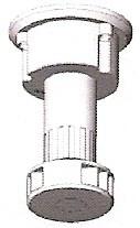 104-72-07 (B 32 M10) Ayarlanabilir pingo Q:32 mm M10 0,850