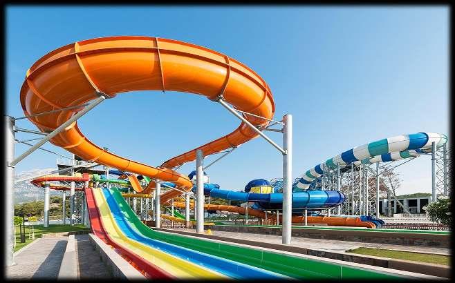 YETİŞKİN AQUAPARK Dünyadaki tek Surf Safari ve Windigo / Multisurf, Looping Rocket, Body Slide / Free Fall,