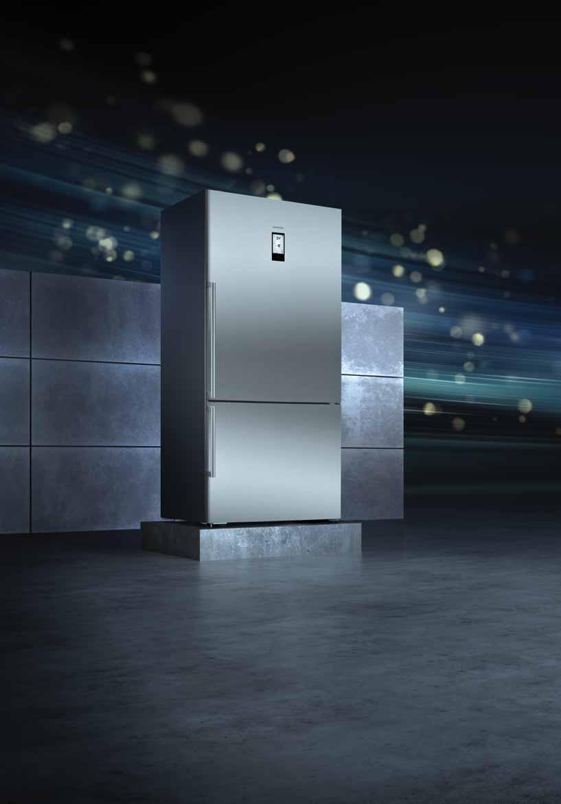 nofrost Alttan Derin Donduruculu XL ve XXL Buzdolapları XXL nofrost Buzdolabı KG 86 NAI 42 N Kolay temizlenebilir inox iq500 Sınıfının en büyük net hacmine sahip XL ve XXL buzdolapları. ürün.