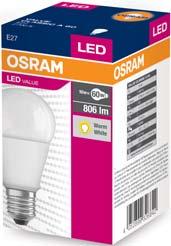 VALUE CLA60 BEYAZ 6W 4052899326842 OSRAM LED