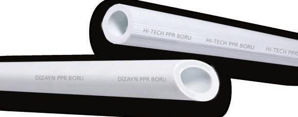 DİZAYN SIHHİ TESİSAT BORULARI PN 16 PN 20 PN 25 PPR BORU x Et kalınlığı Paket Miktarı(m) (TL/m) 30250 20 X 1,9 160 3,63 30252 25 X 2,3 120 5,33 30254 32 X 2,9 80 9,29 30256 40 X 3,7 60 14,67 30258 50