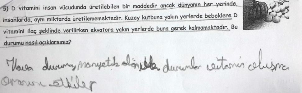 Bilimsel Açıdan Kabul Edilemez: D vitamini oluşumu ile hava durumu, manyetik alan gibi özellikler arasında ilişki olduğunu