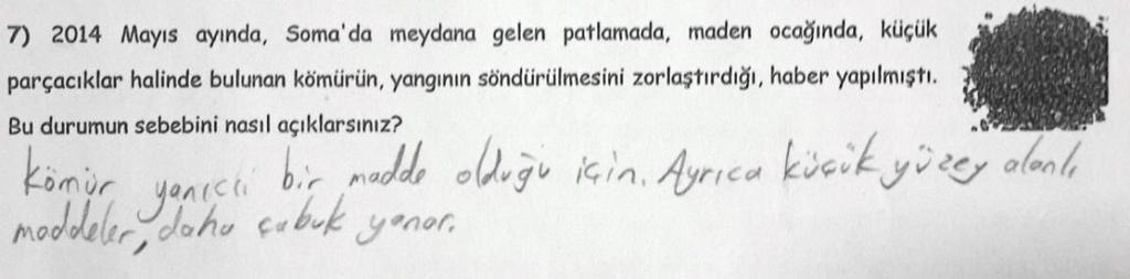 değerlendirilmiştir. Bu kategoriye örnek olarak Ö1 in son test cevabı, Şekil 4.46 da gösterilmektedir. Şekil 4.46: Tam doğru kategorisine örnek öğrenci cevabı (Ö1).