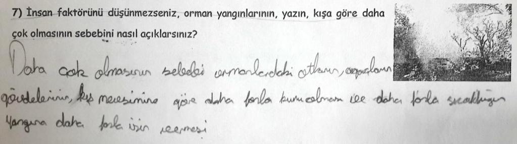 değerlendirilmiştir. Bu kategoriye örnek olarak Ö1 in son test cevabı, Şekil 4.49 da gösterilmektedir. Şekil 4.49: Tam doğru kategorisine örnek öğrenci cevabı (Ö1).