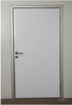 Door Frame: It is produced in three different types as Mounted on the Panel, Plastic and Aluminium. Kanat: İki sac arasına 40 kg / m³ ( +2 ) yoğunluğunda poliüretan enjekte edilerek üretilmektedir.