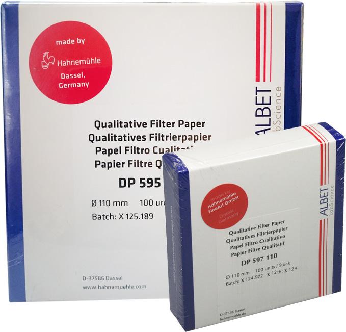 Hahnemühle Filtrasyon Kalitatif Analiz için Yüksek Derecede Saf Filtre Kağıtları 17 Kalitatif Analiz için Yüksek Derecede Saf Filtre Kağıtları Yüksek derecede saf filtre kağıtları (yaklaşık 0,08%