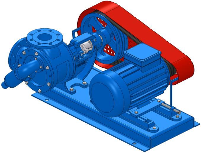 KAYIŞ KASNAK AKUPLELİ POMPA ÖLÇÜLERİ / BELT PULLEY COUPLING