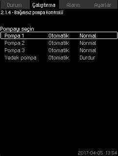 Harici bağlantıları kullanarak alternatif ayar noktalarından birini etkinleştirebilirsiniz. Bkz. bölüm 7.7.3 Alternatif ayar noktaları (4.1.2) ve 7.7.4 Alternatif ayar noktaları 2-7 (4.1.2.1-4.1.2.7).