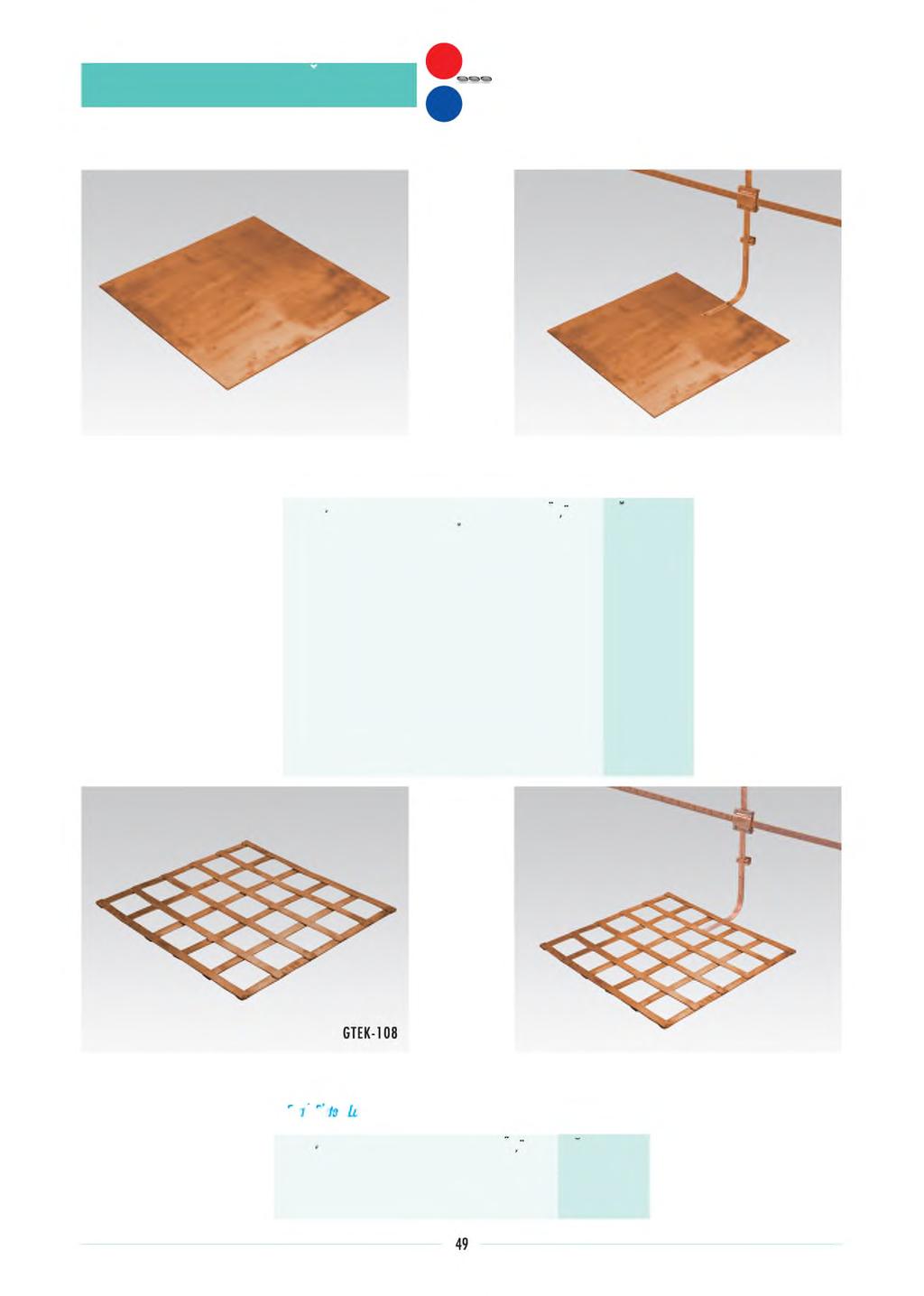 TOPRAKLAMA LEVHASI Earth Plate М е д н ы е л и с т ы д л я з а з е м л е н и я GTE-108 BAKIR TOPRAKLAMA LEVHASI Earth Plate - Solid Copper М е д н ы е л и с т ы д л я з а з е м