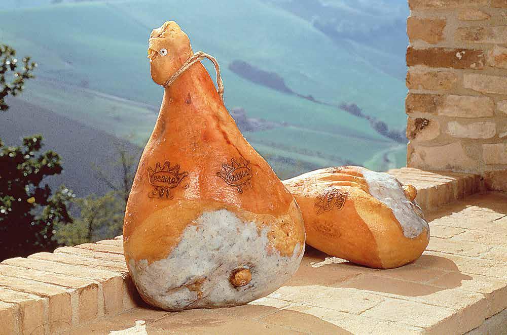 Gastronomia A fette molto sottili, il Prosciutto di Parma DOP si gusta crudo, da solo o come antipasto, accompagnato dal pane o dalla tradizionale torta fritta parmigiana o dallo gnocco fritto.