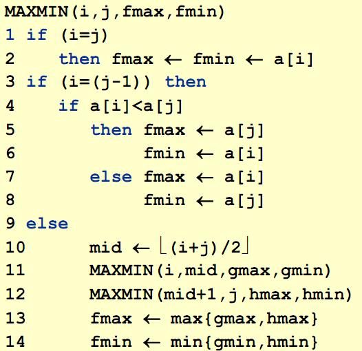 70 Bilinen Probleme İndirgeme n çift ise T(n)=(3/2)n-2 olur. 0 n=1 T(n)= 1 n=2 T(n/2)+T(n/2)+2 olur (Eğer n sayısı tek ise: olur.