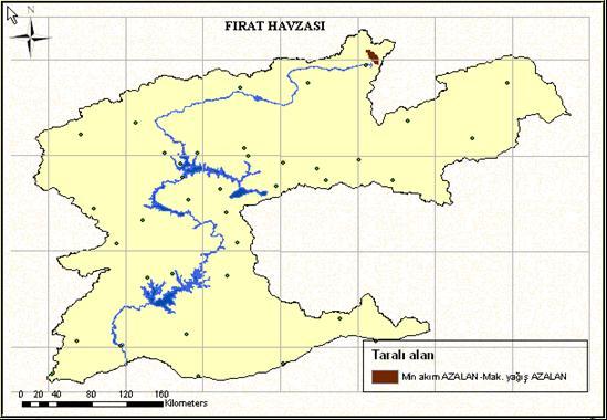 Yıllık minimum akım için azalan, max.