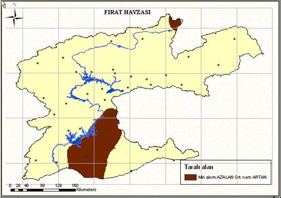 Yıllık minimum akım için azalan,