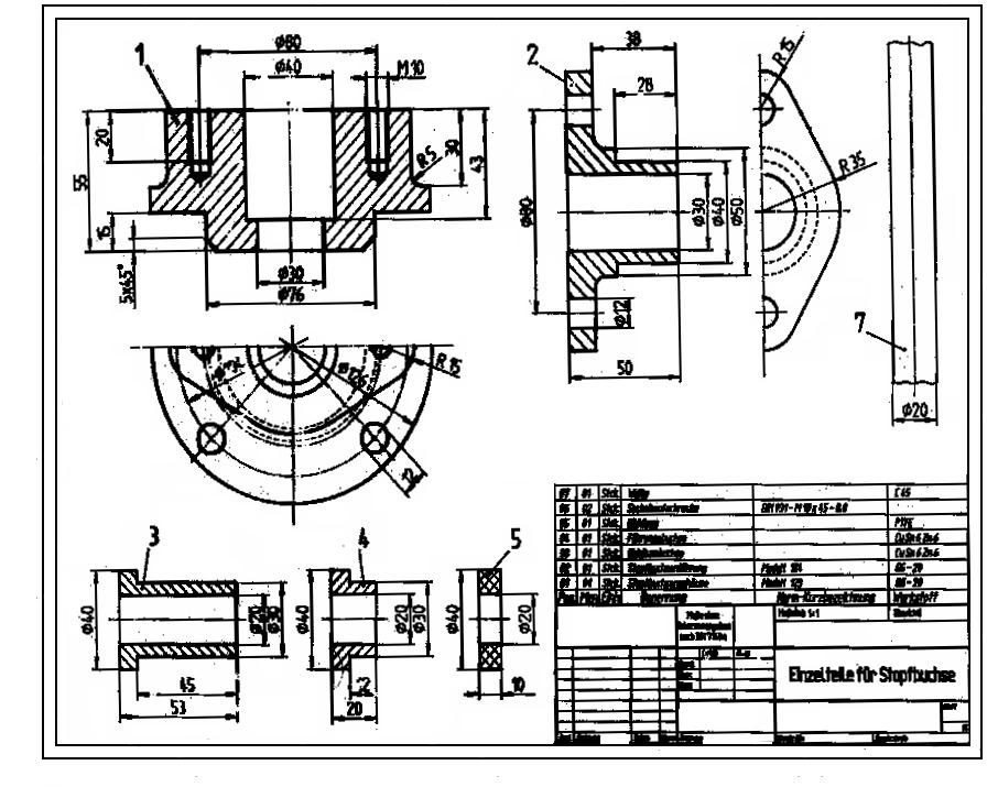 Teknik Resim Flanş teknik resmi