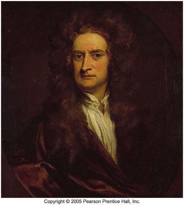 Isaac Newton (1642 1727) Galileo ve Kepler in çalışmalarının ışığında üç temel hareket kanunu ve yerçekimi