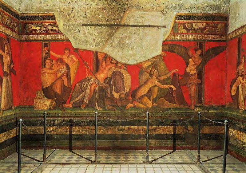 Dionysos Ritüeli: Pompeii deki Misteri Villası ndaki Oecus un
