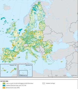 Natura 2000 Natura 2000, Avrupa nın en değerli ve tehlike altındaki türleri ile habitatlarının uzun vadede hayatta