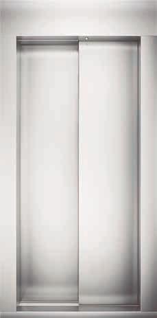 Модель Матовая нержавеющей стали - C Большим окном FA-2 I Kapı Tipi Teleskobik 2 Panel I Model Satine Paslanmaz I Door Type