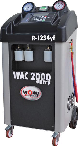 KLİMA SERVİS CİHAZI WAC 2000 ENTRY Art.-Nr. W050 200 025 Kuanıcı ve çevre dostu Kima Servis Cihazı WAC 2000 Entry binek aracı sistemerinde kapsamı bir kima servisi sağar.