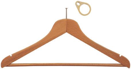 198 Ahşap Etek Askısı Wooden Skirt Hanger Standart