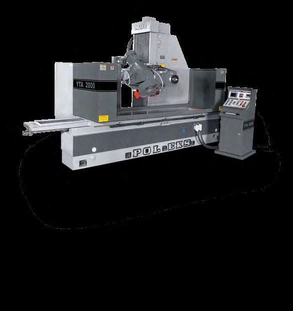 YTA 2000 Yatay Milli Satıh Taşlama Makinesi (Açılı Taşlama Başlığı) Horizontal Spindle Surface Grinding Machine (Angle Grinder Head) İsteğe göre servo motor kontrol üniteli yapılır.