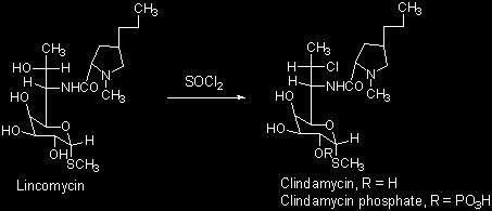 LİNKMİSİN R İncosilin, Linsif R KLİNDAMİSİN (7-Cl-Linkomisin) R Clin, Klindan R Linkomisin, Streptomyces lincolnensis den izole edilir. Açilaminopiranozit yapısında Yapılarında amino şeker taşırlar.