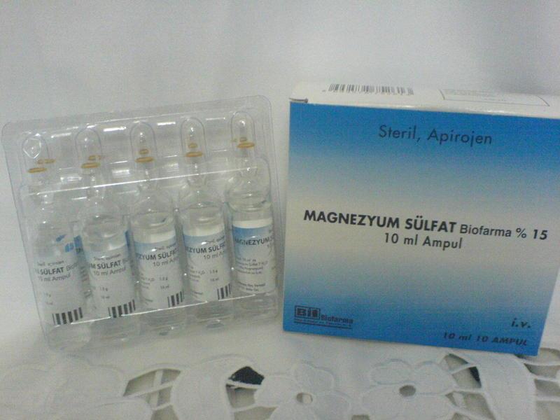 4-6g MgS04 100 ml içeridinde 20 dk da verilmesi Max iv sıvı 80 ml/saat 20 gram MgSO 4 + 500 cc RL 1 g 25 ml/saat 1.5 g 38 ml/saat 2 g 50 ml/saat 2.