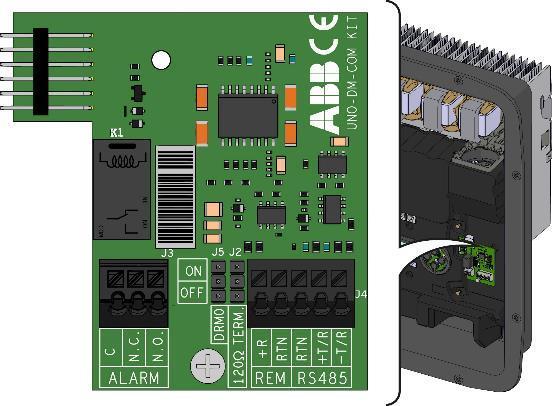 Akıllı İnverter Özellikleri UNO-DM-COM KIT Haberleşme Kiti 1 UNO-DM-COM KIT İsteğe bağlı UNO-DM-COM KIT haberleşme kiti mevcuttur ve yerinde kurulabilir RS485