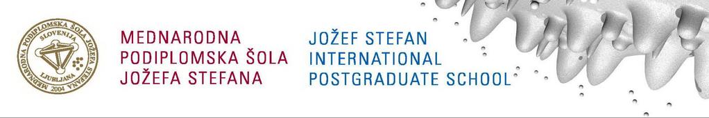 SAMOEVALVACIJA DEJAVNOSTI Mednarodne podiplomske šole Jožefa Stefana (MPŠ) Poročilo za študijsko leto 2016/2017 Poročilo je bilo obravnavano in sprejeto na sejah