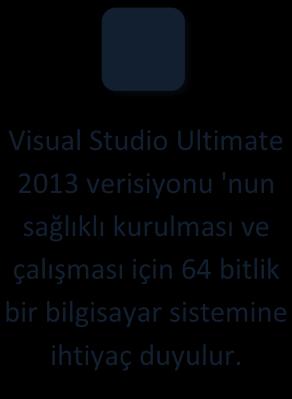 Bu ünitede şu ana kadar geliştirilmiş en son ve en kapsamlı sürüm olan Visual Studio Ultimate 2013 verisyonunun kurulumu anlatılacaktır.