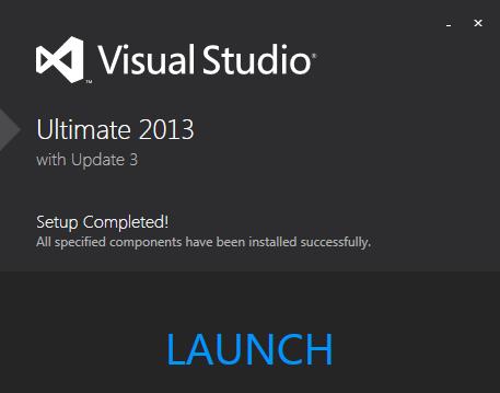 tamamlayabilirsiniz. Bu ekrandan sonra Visual Studio Ultimate 2013'yi kullanmaya başlanabilir. Resim 1.10. Kurulumun bittiğini gösteren pencere Studio.
