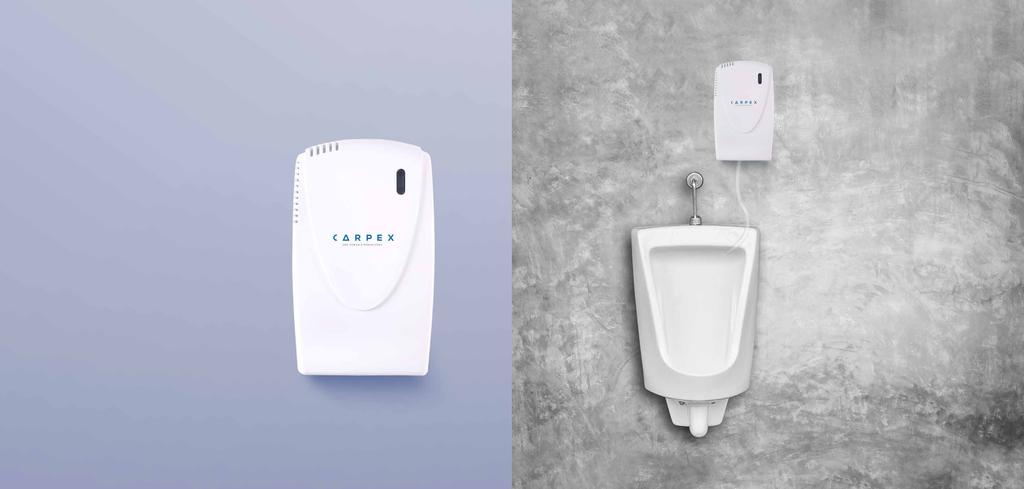 Classic sanitizing system For urinals and toilets Works with 540 ml Carpex refills Operates on 2 (D size LR20) batteries Fully automatic surface care system Cleans and deodorizes toilets and urinals