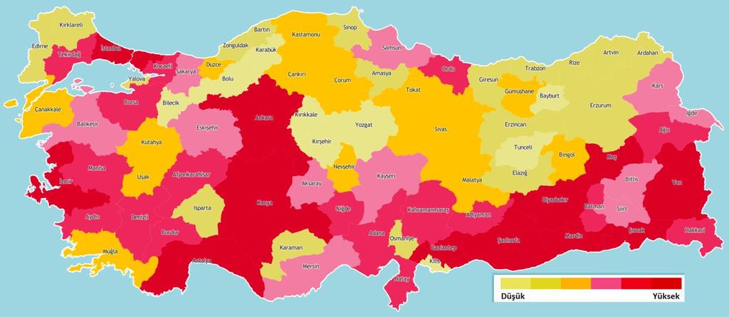Türkiye nin İklimsel Değişkenlik ve Sosyo-Ekolojik Göstergeler Açısından Kuraklıktan Etkilenebilirlik ve Risk Çözümlemesi Drought Vulnerability and Risk Analysis of Turkey with Respect to Climatic