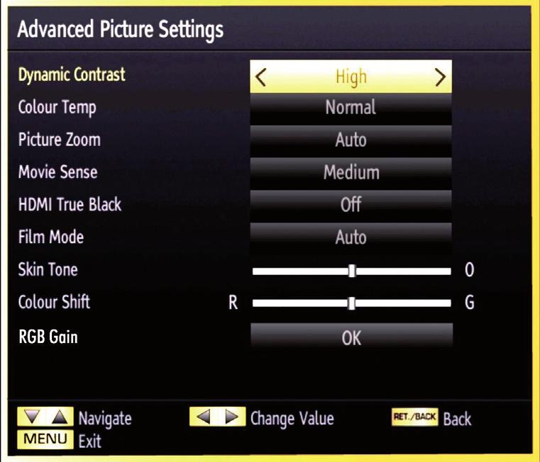 Save Mode as Eco, Picture Off and DisabLED. See the section, Environmental Information in this manual for further information on Power Save Mode.