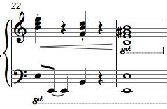 ve 62. Ölçüler 2.2.1.3 Di Sarli stilinde piyano soloları Bölüm 2.1.de anlatıldığı gibi; melodi piyano partisine verilerek eser içinde piyano soloları oluşturulur.