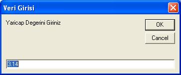 VISUAL BASIC DE VERİ GİRİŞİ VE EKRAN MESAJLARI INPUTBOX() ile Veri Girişi Yapısı : Default Değer Form Üzerindeki Konum (0,0) sol üst köşe Değişken adı Veri Giriş Kutusu Gövdesindeki Mesaj Veri Giriş