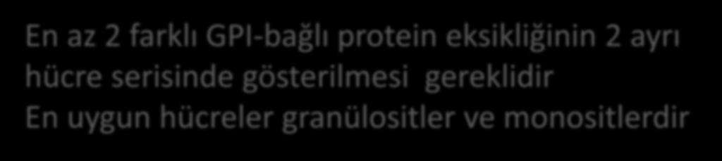 AKIM SİTOMETRİ PNH tanısında en hassas ve güvenilir tanı metodudur GPI-bağlı proteinlere