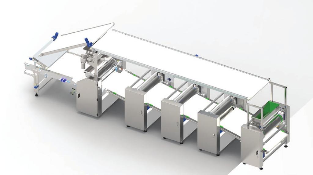 Dough Feeding Conveyor - This equipment is used to send the paste to the hopper