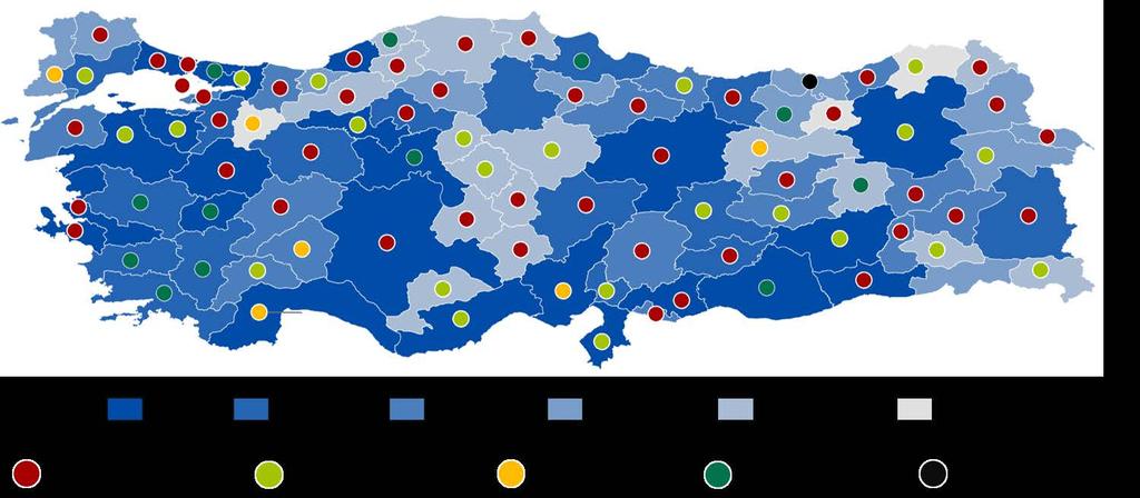 ÇEVRELERİNDE SON VEKİLİNİ KAZANMADA BÖLGESEL REKABET HARİTASI Örneğin EK teki listeden de ayrıntısıyla görülebileceği gibi son milletvekilinin dağıtımında en esnek bölge olan İstanbul 1.
