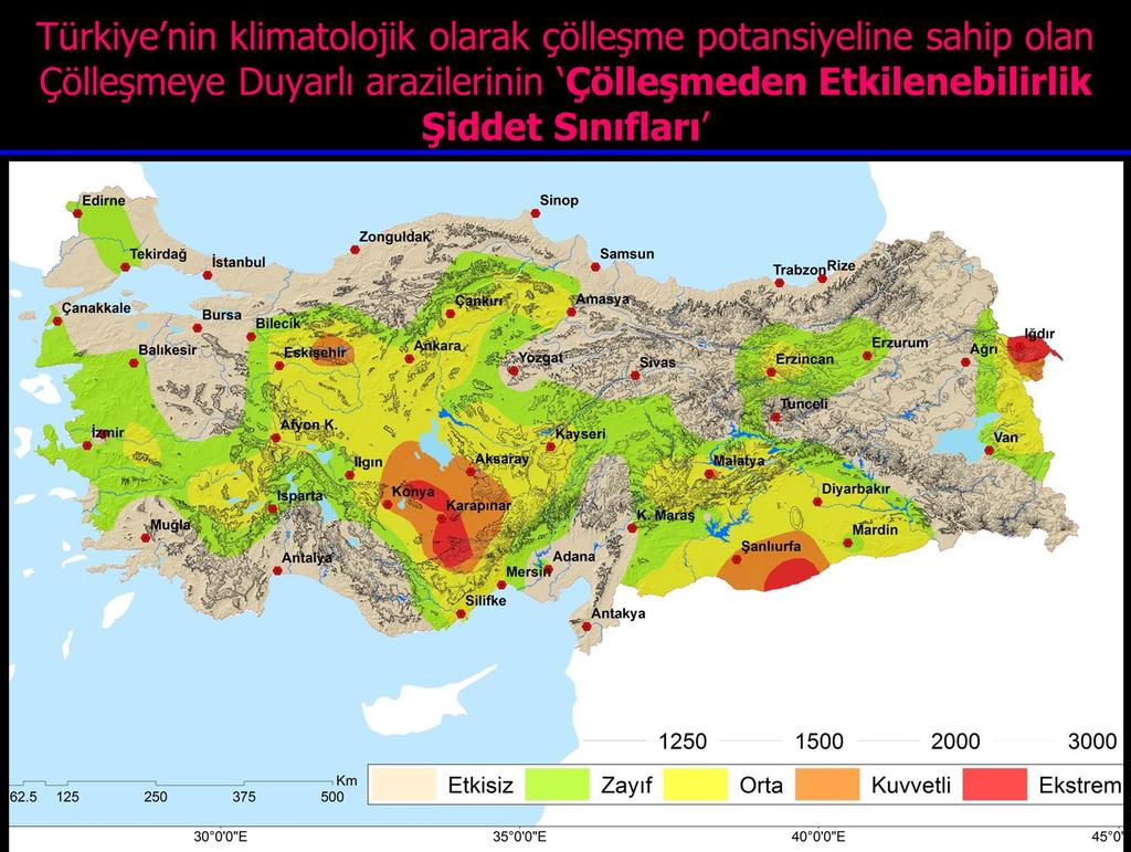 Turkey s Severity Classes of Desertification
