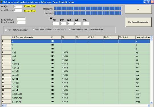 7. PROGRAMLAR Ebubekir TOPAK All_Hall[k,0].idex:=sayac; // procedure TForm.