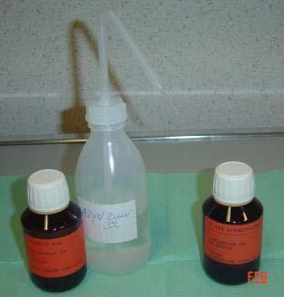 Solusyonlar Saline Acetic acid: 3 5 % Glacial acetic
