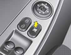Aracınızın özellikleri NOT Sürücü cam ndaki otomatik geri döndürme özelli i, sadece dü me tümüyle yukar ya çekilerek otomatik kapama özelli i kullan ld nda etkindir.