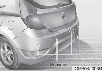 5 Kapılı Sensörler Sensörler ORB040098 ORB042098R Geri park etme yard m sistemi arac n geriye do ru gitmesi esnas nda 120 cm mesafe içinde bir nesnenin alg lanmas halinde sesli uyar yaparak sürücüye