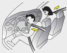 Aracınızın güvenlik özellikleri OED030300 Ön gerdiricili emniyet kemeri (varsa) Hyundai arac n z sürücü ve ön yolcu ön gerdiricili emniyet kemeri ile teçhiz edilmifltir.