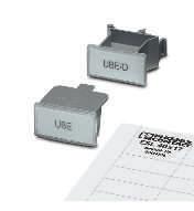 17 mm Kapak malzemesi: PE gri UBE 0800310 10 Klemens grup etiket taşıyıcısı, klemens gruplarını etiketlemek için, NS 32... veya NS 35.