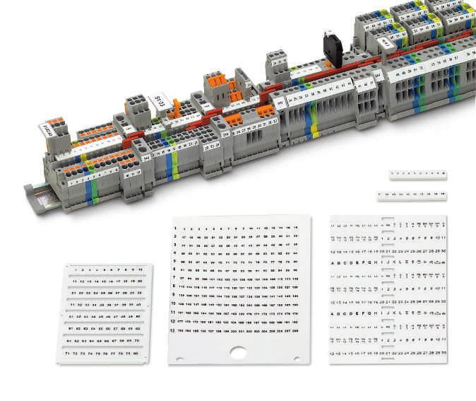MARKALAMA sistemi Klemens etiketleme Elektrik bağlantı elemanlarının ve pano komponentlerinin anlamlı bir şekilde etiketlemesi önemli bir gerekliliktir.