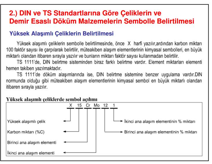 ÇELİKLERİN